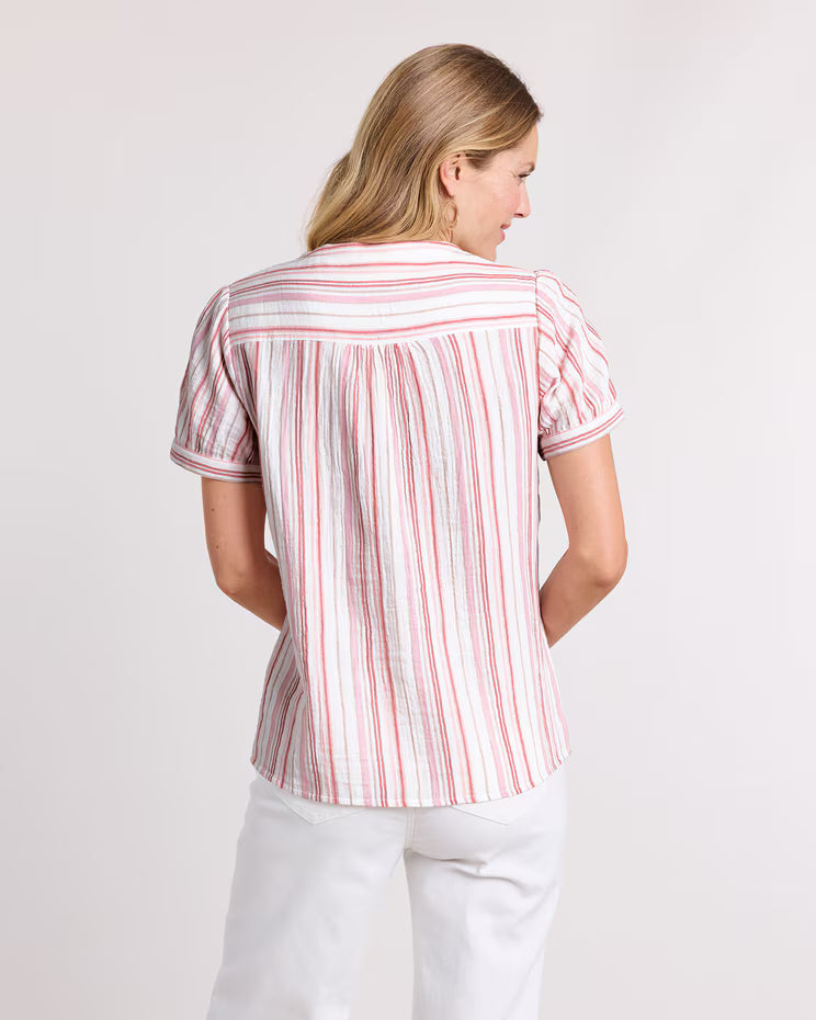 BLAIR Women's Tops Gauze Camp Shirt (Misses) - x3