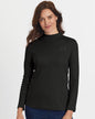 Blair Womens's Essential Knit Long Sleeve Mock Top 1