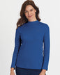 Blair Womens's Essential Knit Long Sleeve Mock Top 3