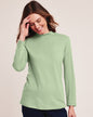 Blair Womens's Essential Knit Long Sleeve Mock Top 6