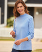 Blair Womens's Essential Knit Long Sleeve Mock Top 3