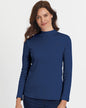 Blair Womens's Essential Knit Long Sleeve Mock Top 2