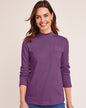 Blair Womens's Essential Knit Long Sleeve Mock Top 3