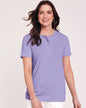 Blair Womens's Short Sleeve Pointelle Henley Top 2