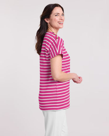 BLAIR Women’s Top Essential Knit Dolman Button Trim Top 2 (Misses) - x3