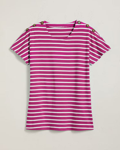 BLAIR Women’s Top Essential Knit Dolman Button Trim Top 2 (Misses) - x3