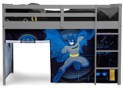 Ashley Furniture Delta Children Batman Loft Bed Tent - Curtain Set For Low Twin Loft Bed (bed Sold Separately)