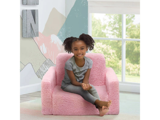 Ashley Furniture Delta Children Cozee Sherpa 2-in-1 Convertible Kids Chair