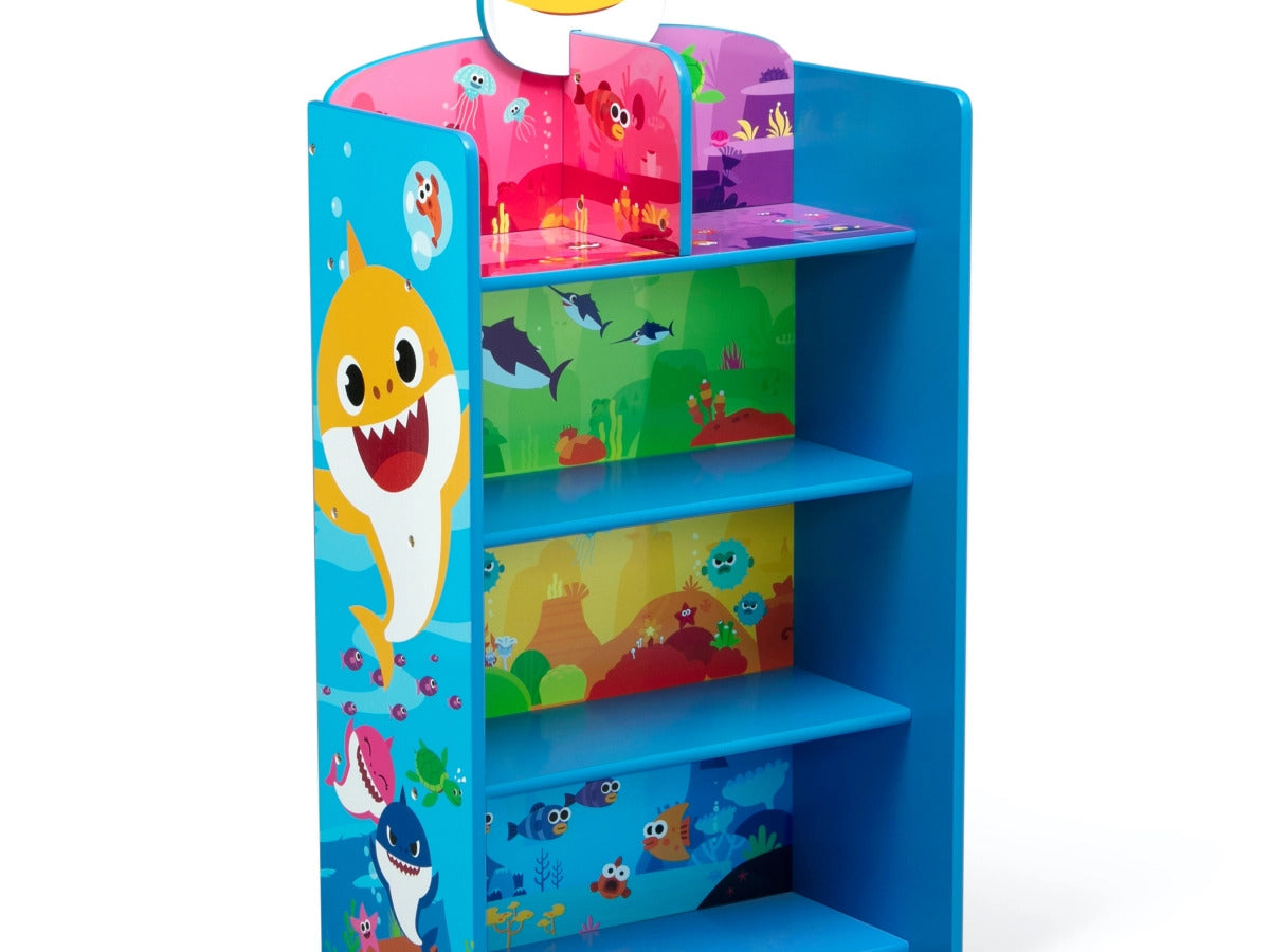 Ashley Furniture Delta Children Baby Shark Playhouse 4-Shelf Bookcase