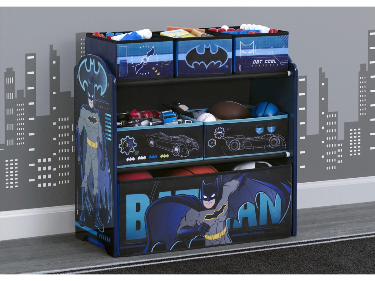 Ashley Furniture Delta Children Batman 6 Bin Design and Store Toy Organizer