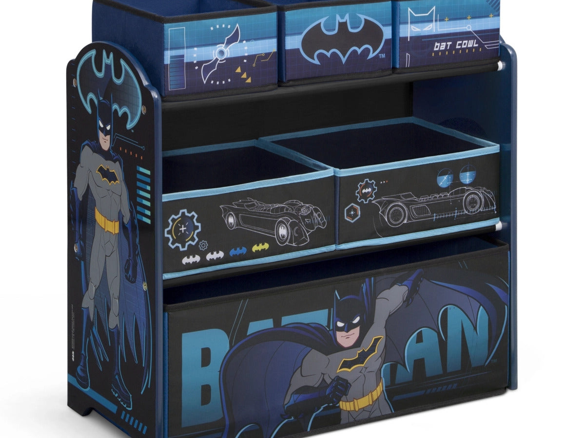 Ashley Furniture Delta Children Batman 6 Bin Design and Store Toy Organizer