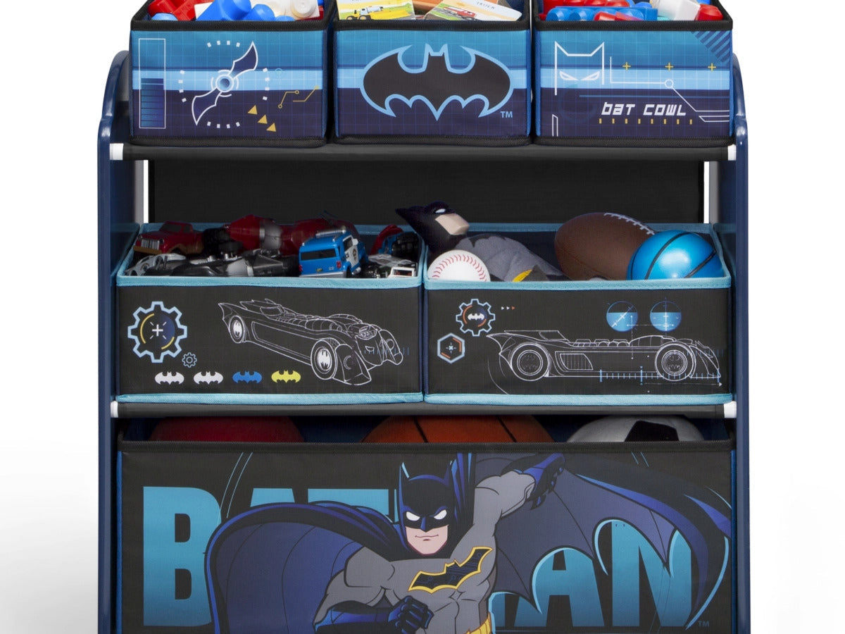 Ashley Furniture Delta Children Batman 6 Bin Design and Store Toy Organizer