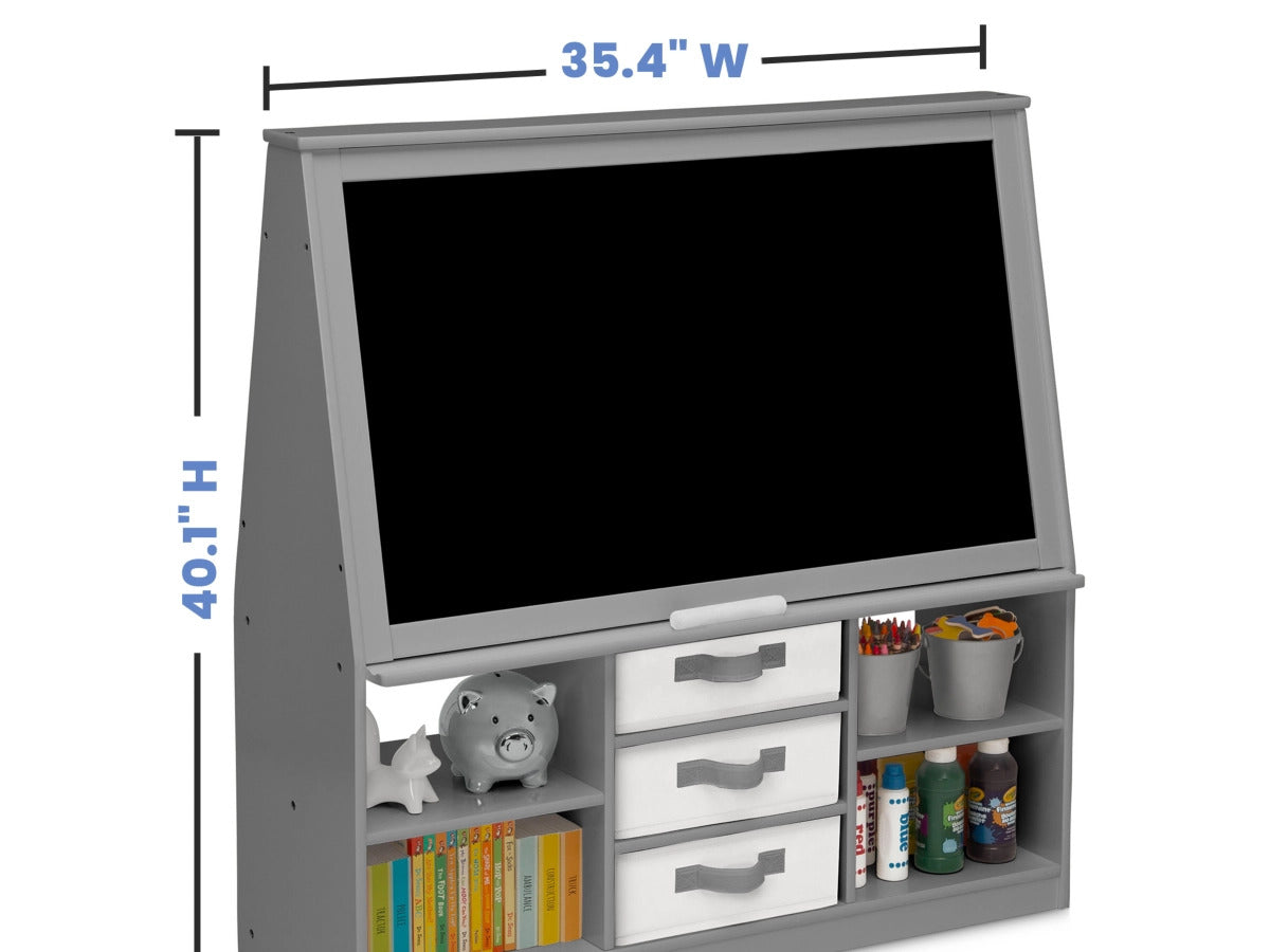 Ashley Furniture Delta Children Deluxe Double-Sided Easel and Storage Unit