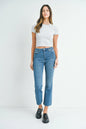 Ruby & Jenna Women's Just Black - High Rise Crop Flare