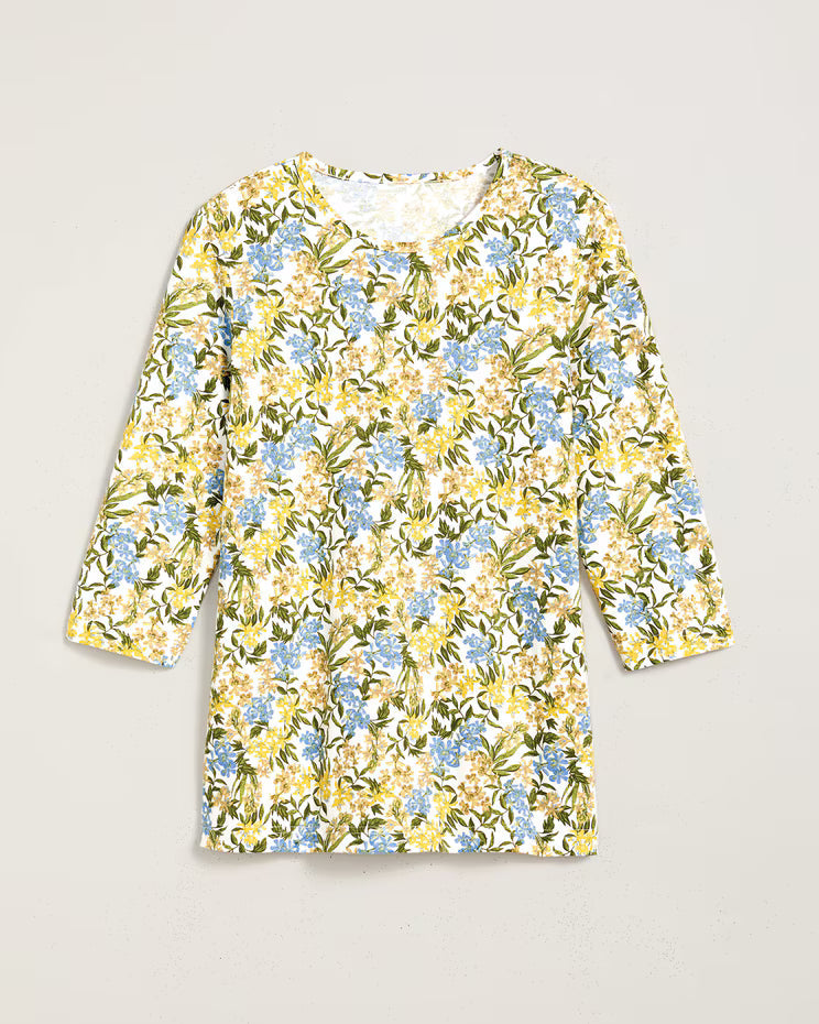 BLAIR Women's Tops Three-Quarter Sleeve Anytime Tee 1 (Petite Short) - x5