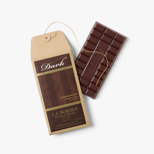 L.A. Burdick Chocolates Dark Chocolate Bar x3