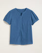BLAIR Women's Tops Gauze Camp Shirt (Misses) - x3