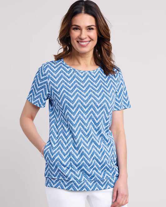 BLAIR Women's Tops Essential Knit Pocket Top 1 (Women Plus)