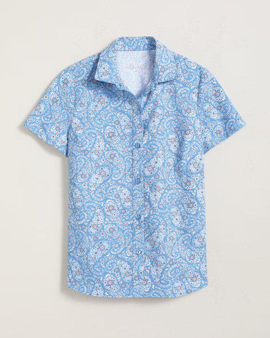 BLAIR Women's Tops Fiesta Camp Shirt (Misses) - x4