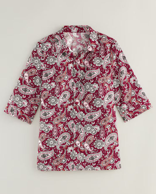 BLAIR Haband Women's Printed 3/4-Sleeve Poplin Wonder Blouse 1 (Misses) - x4