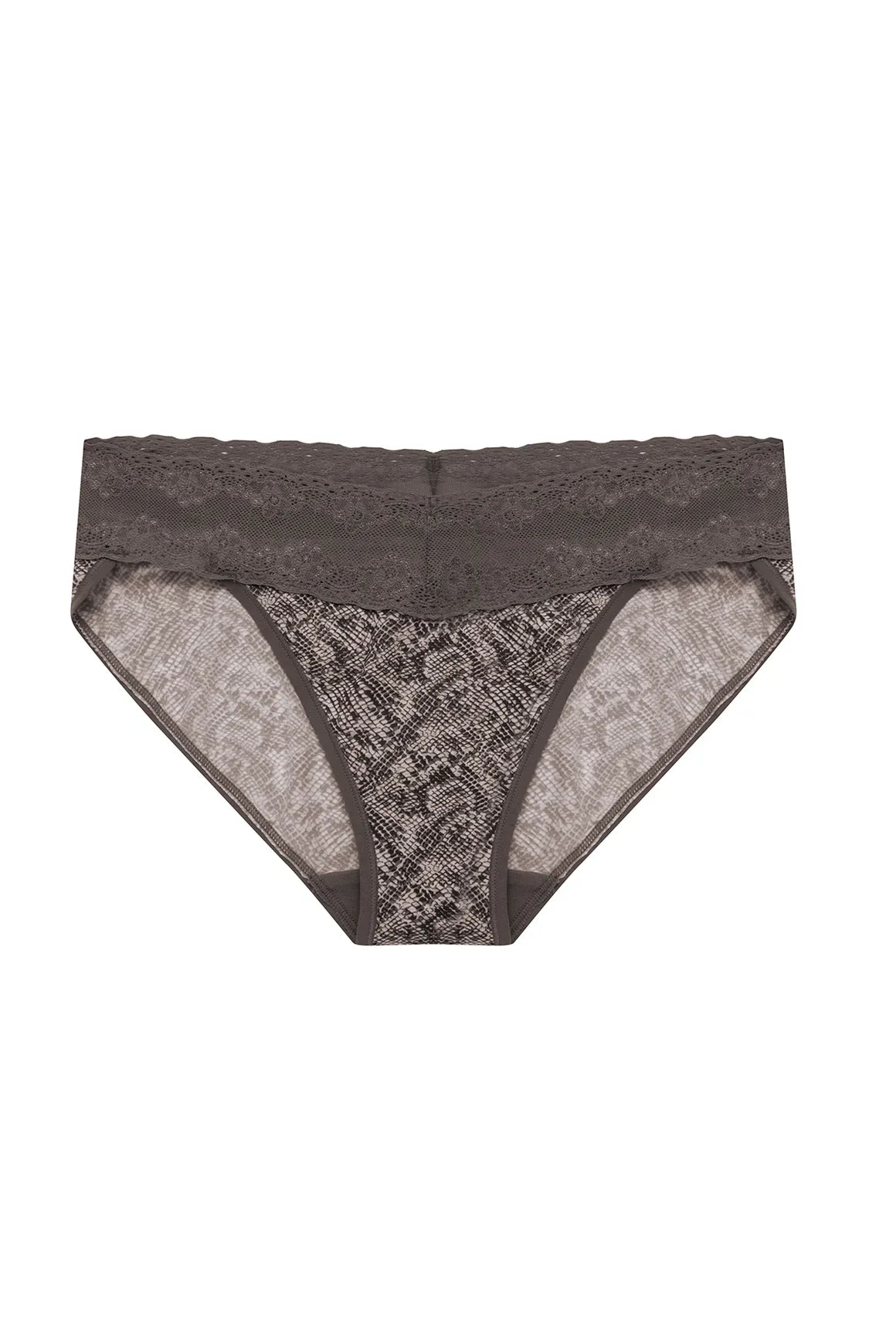 Natori Bliss Perfection One-Size V-Kini - Chrome Python Print (x2)