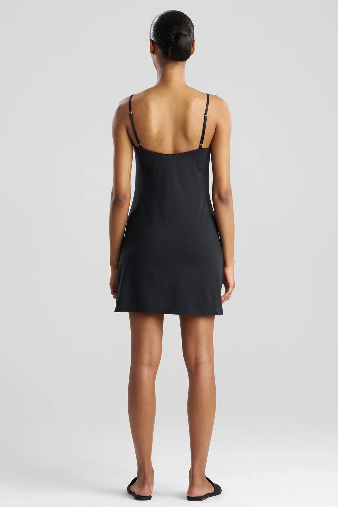 Natori Blissful Essentials Cotton Modal Chemise - Black