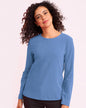 BLAIR Women’s Top Cozy Long Sleeve Tee (Misses) - x3