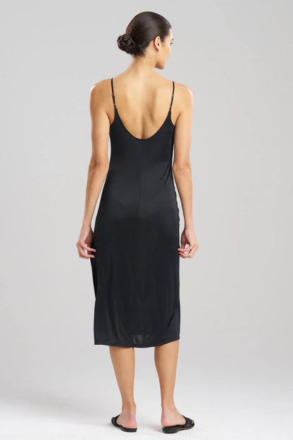 NATORI Body Doubles Low Back Slip Dress