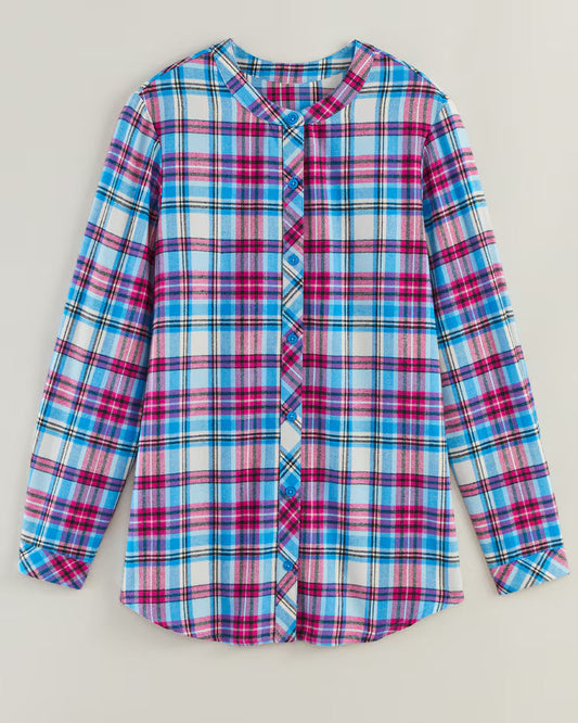 BLAIR Women’s Top Super-Soft Plaid Flannel Tunic (Misses) - x3