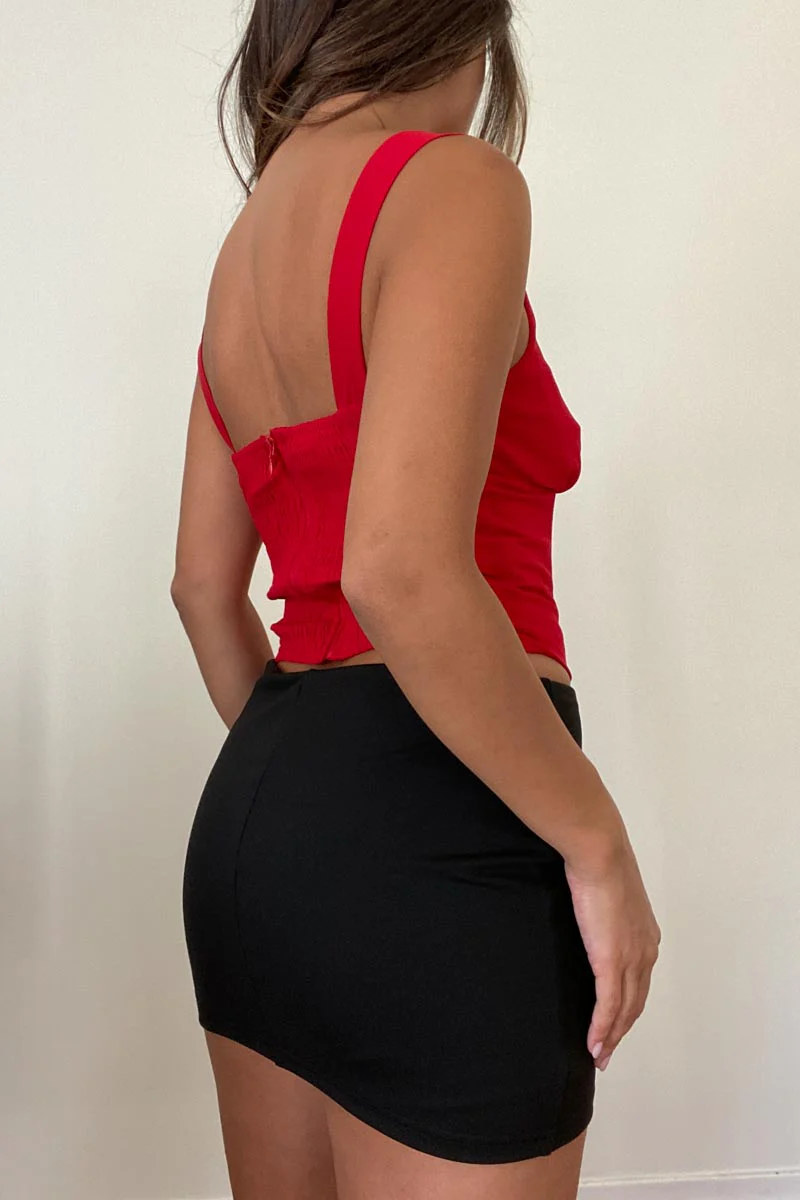 Ruby & Jenna Women's Micro Mini Stretch Skirt