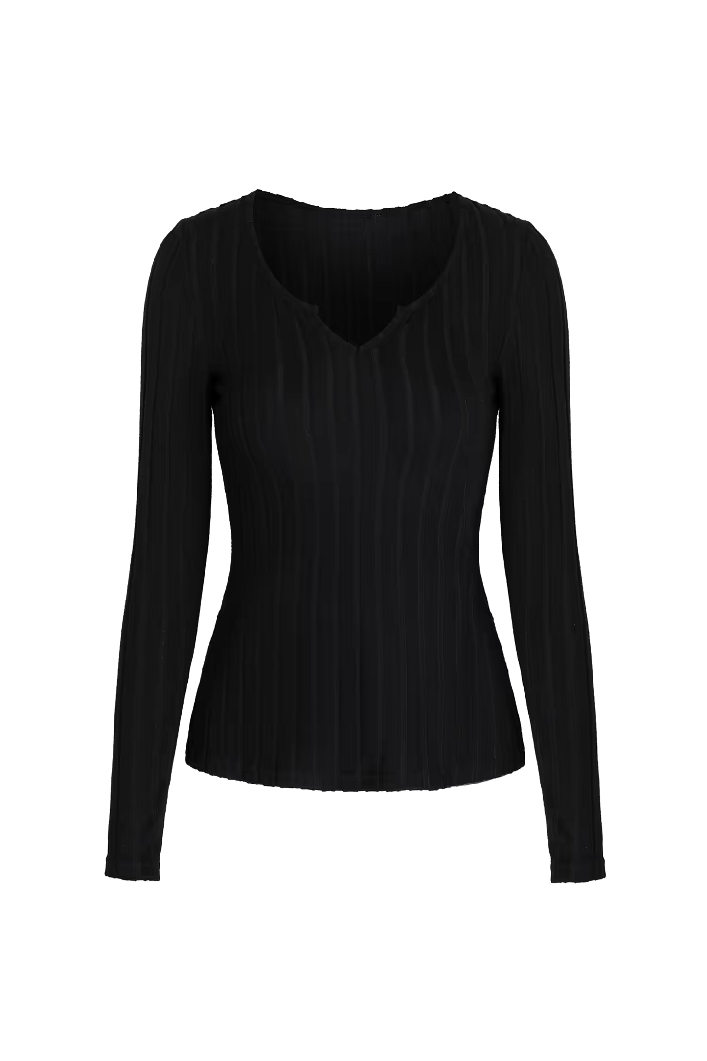 Cupshe Onyx Split Neck Long Sleeve Tee (x2)