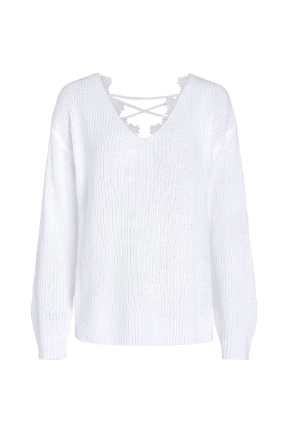 Cupshe Classic Cozy Rib V-Neck Sweater (x2)