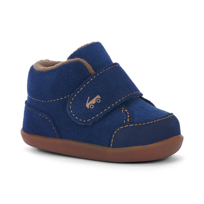 See Kai Run Girl's Casey Mini (First Walker) Navy Suede