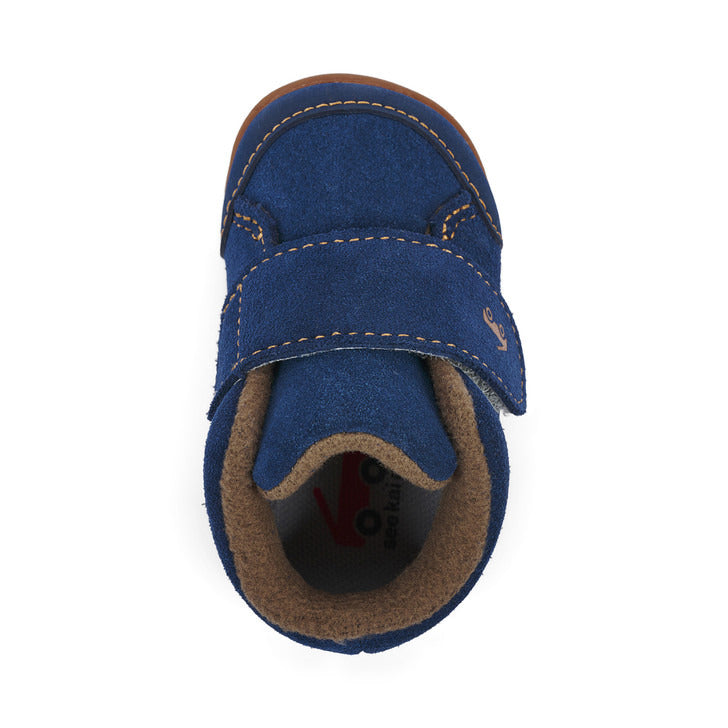 See Kai Run Girl's Casey Mini (First Walker) Navy Suede