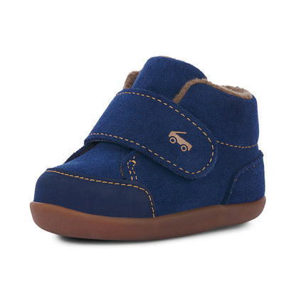 See Kai Run Boy's Casey Mini (First Walker) Navy Suede