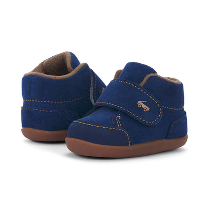 See Kai Run Boy's Casey Mini (First Walker) Navy Suede