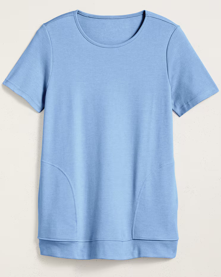 BLAIR Women's Tops Essential Knit Pocket Top 1 (Misses) - x2