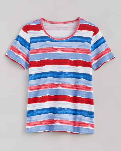 BLAIR Women's Tops Essential Knit Short Sleeve Tee 2 (Misses) - x5