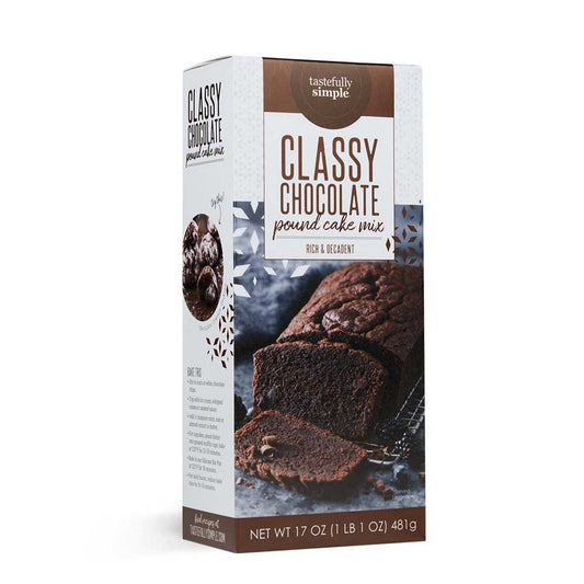 Tastefully Simple Classy Chocolate Pound Cake Mix