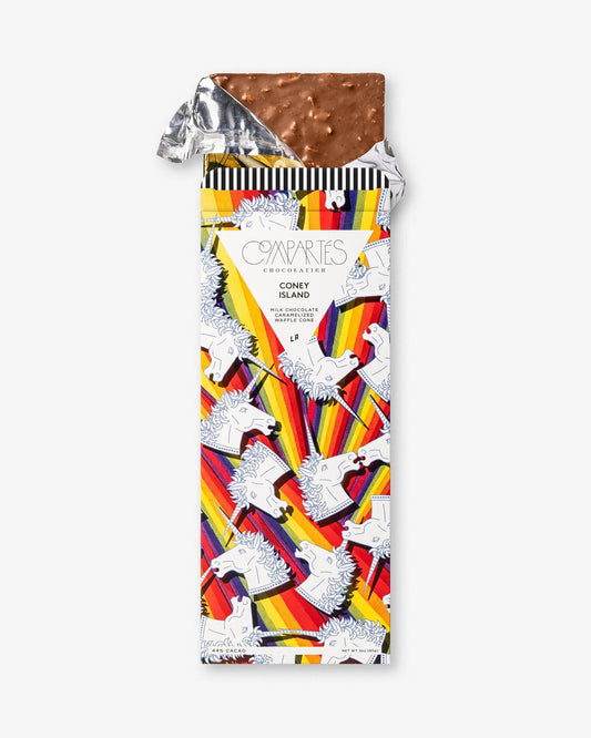 Compartes Chocolates Caramelized Waffle Cone Chocolate Bar