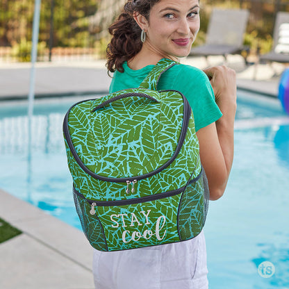 Tastefully Simple Cooler Backpack – Botanical