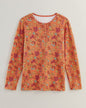 BLAIR Women's Tops Print Long Sleeve Pointelle Henley Top 2 (Misses) - x4