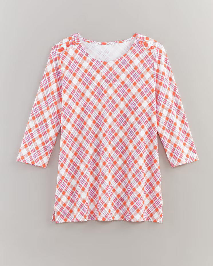 BLAIR Women's Tops Essential Knit Button-Trim Top 1 (Misses) - x3