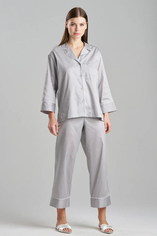 NATORI Cotton Sateen Essentials Notch PJ