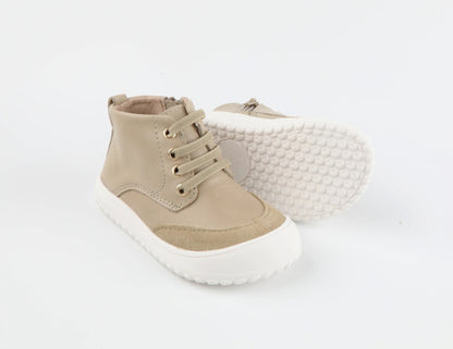 Little Love Bug Co. Play Perfect Beige High Top {Premium Leather}