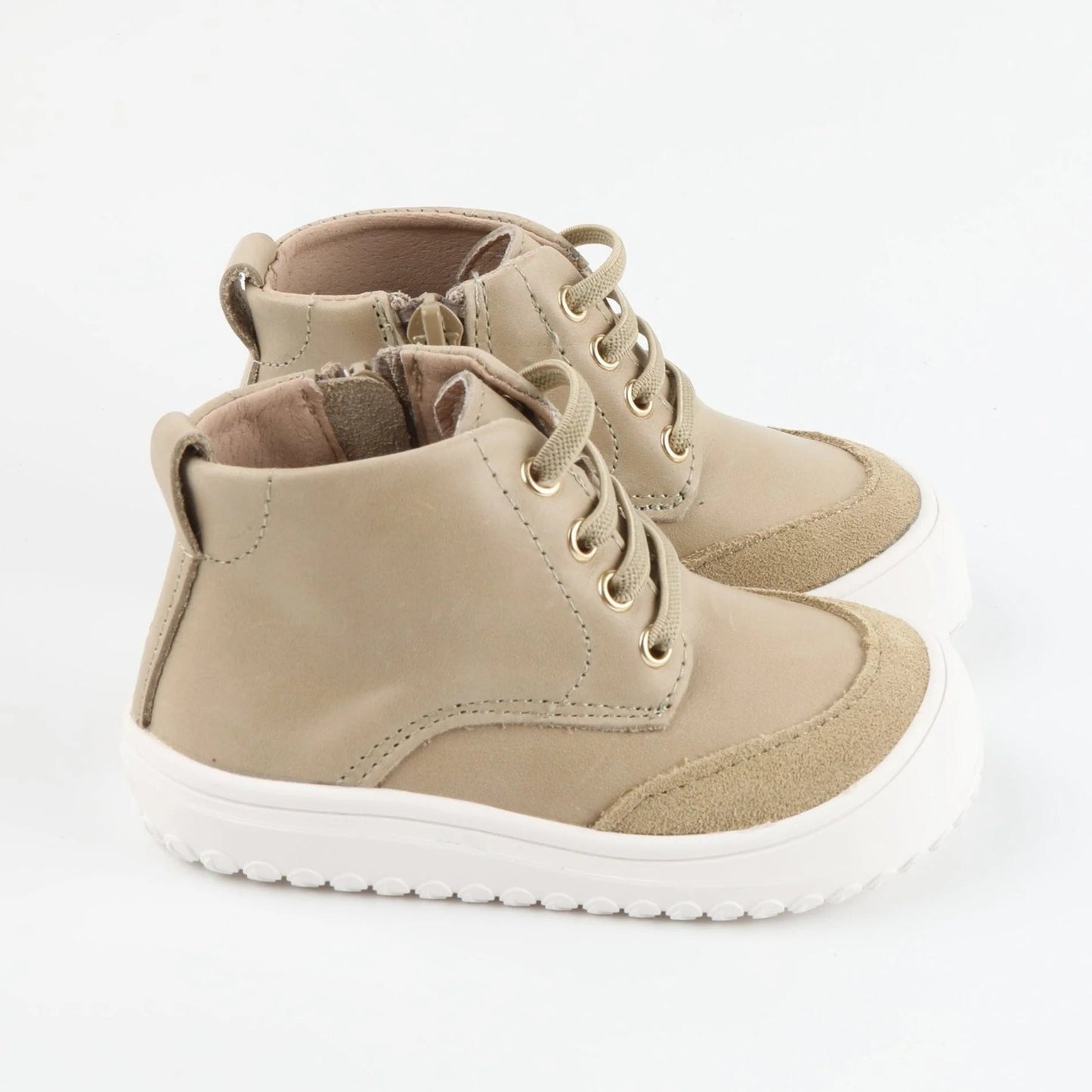 Little Love Bug Co. Play Perfect Beige High Top {Premium Leather}