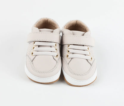 Little Love Bug Co. Play Perfect Bone Low Top {Premium Leather}