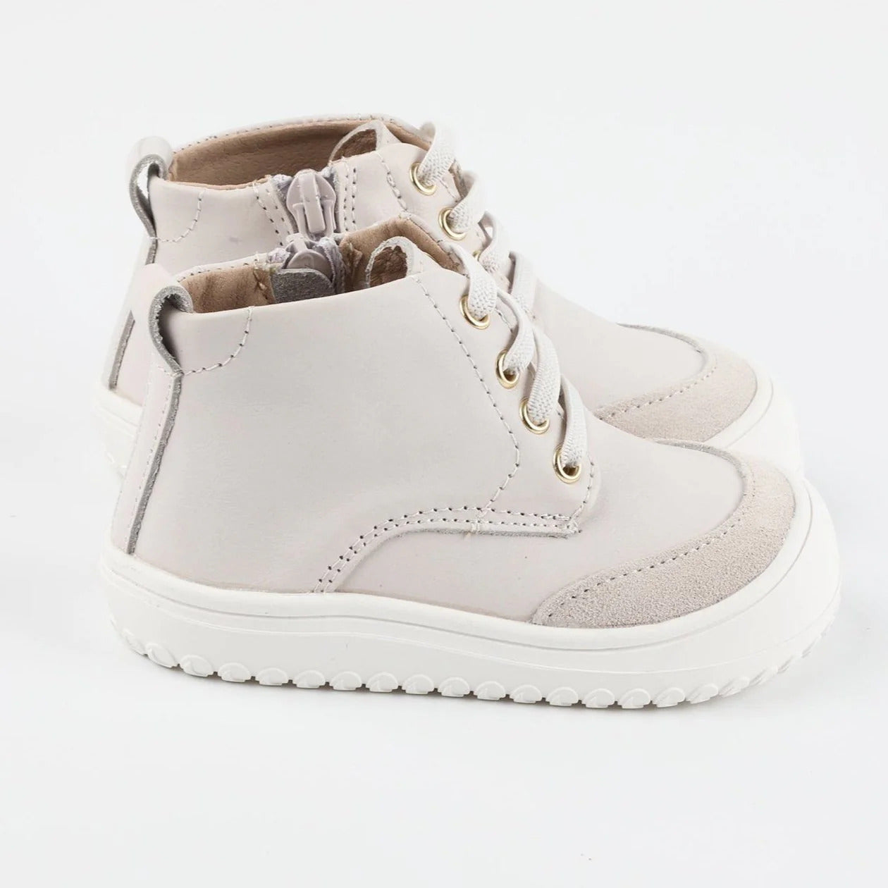 Little Love Bug Co. Play Perfect Bone High Top {Premium Leather}