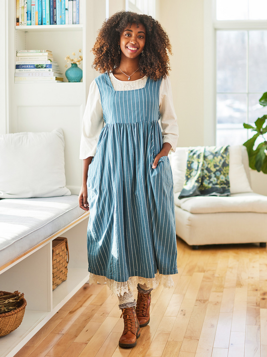 April Cornell Mist Stripe Dress