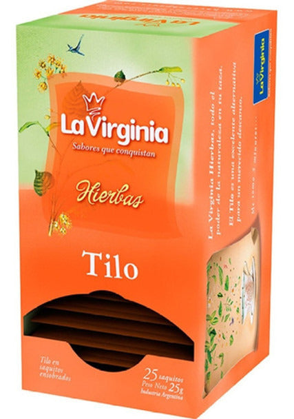 Pampa Direct La Virginia Hierbas Tilo Linden Tea In Bags (box of 25 bags)